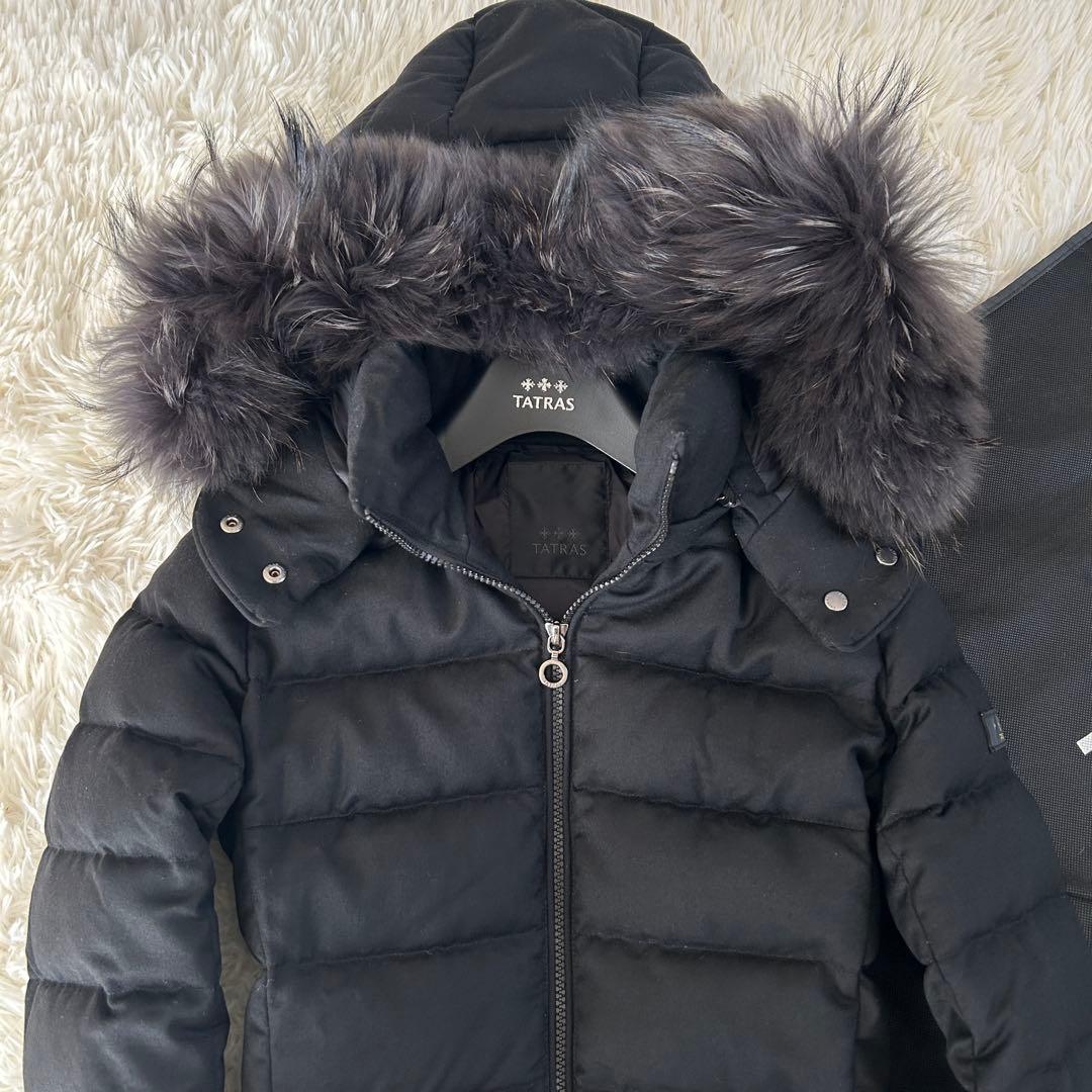 22AW タトラス LAVIANA ダウンコート ブラック ウール 黒 01 S