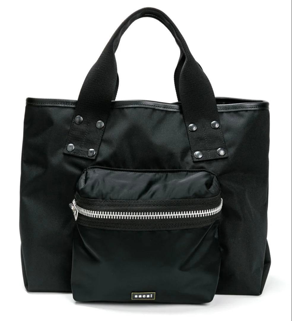sacai Pocket Tote Bag Medium ブラック 美品