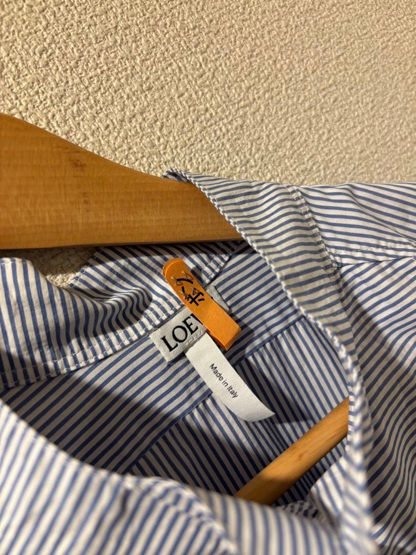 LOEWE ロエベ ストライプ シャツ ワンピース 　 XS　オーバーサイズ