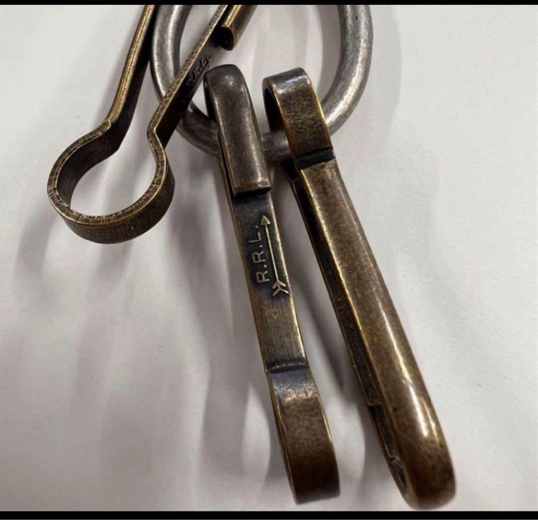 〆　RRLダブルアールエル キーフック　リングセット キーホルダー DOUBLE