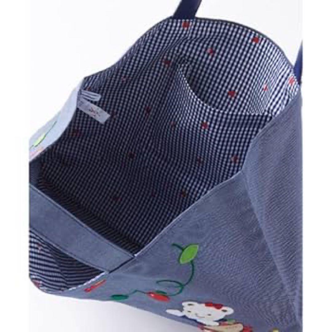 ファミリア　70周年　限定　デニムバッグ　新品　ファミちゃん　リアちゃん　りんご