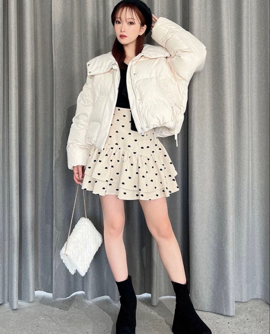 【新品未使用】リボンダウンジャケット　リゼクシー