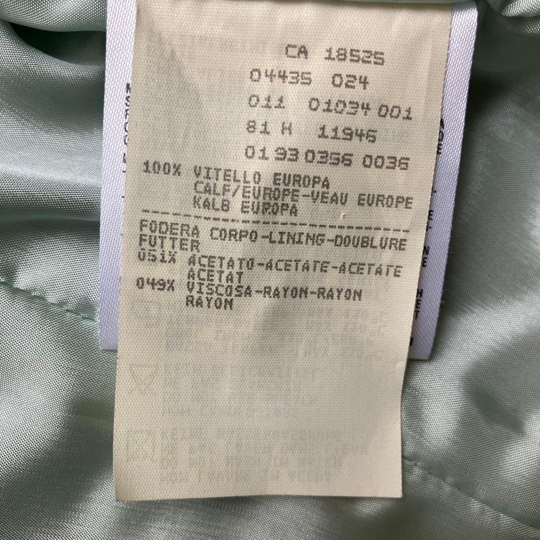 EMPORIO ARMANI シングルライダースジャケット 42