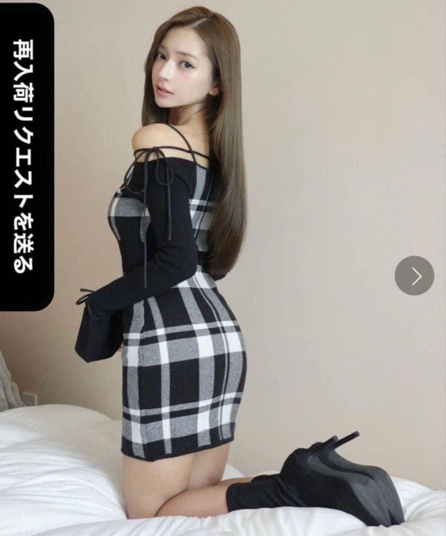 Randy String core mini dress ワンピース