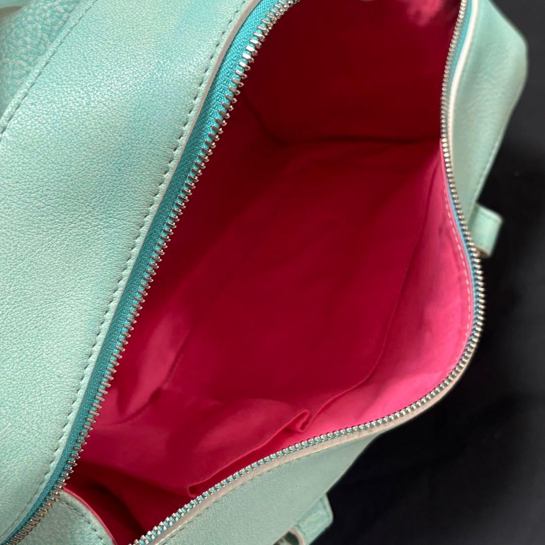 希少　DSQUARED2 ディースクエアード　レザーボストンバッグ　ダメージ加工