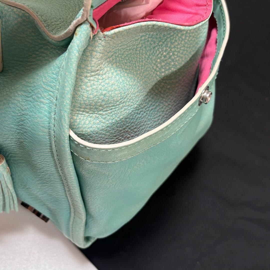 希少　DSQUARED2 ディースクエアード　レザーボストンバッグ　ダメージ加工