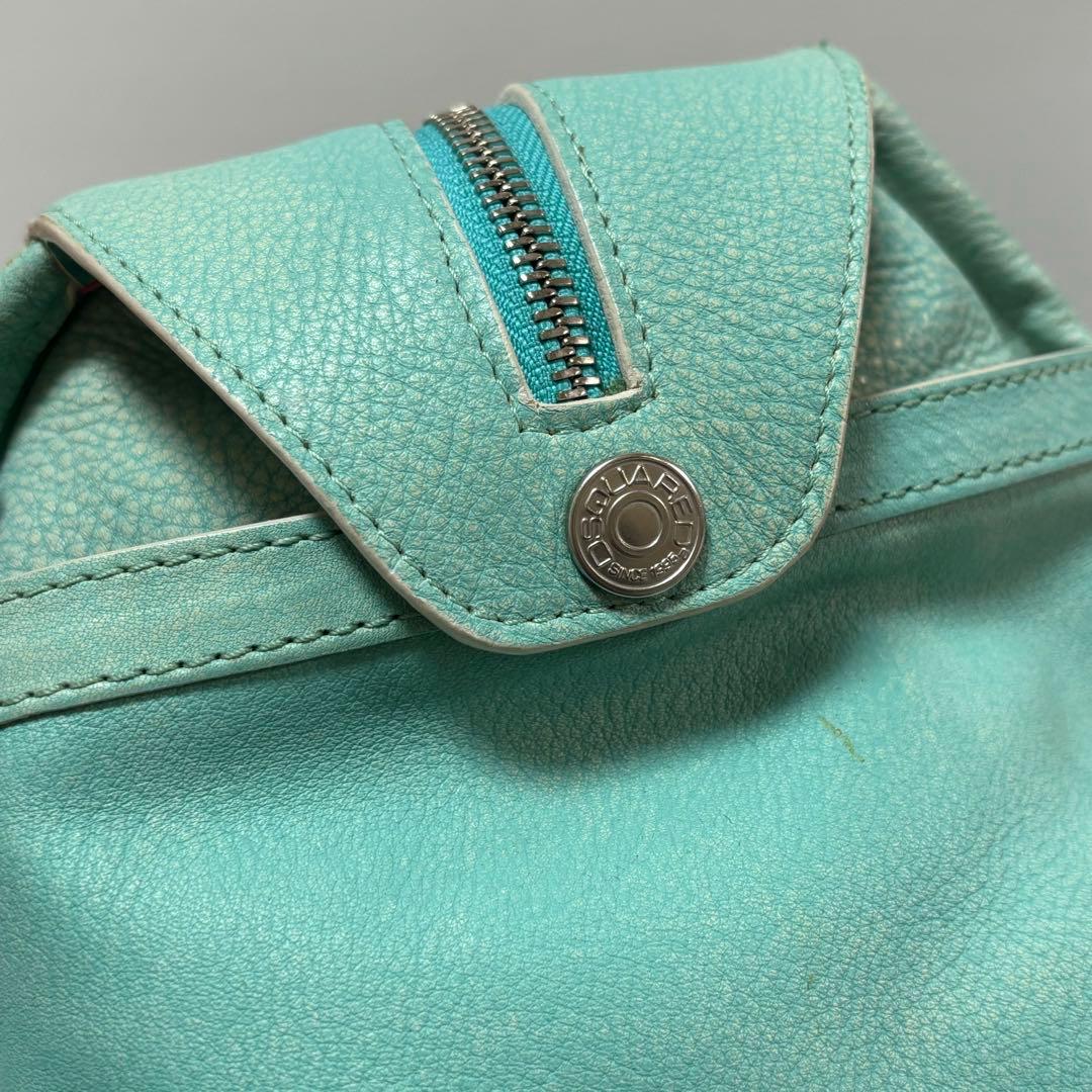 希少　DSQUARED2 ディースクエアード　レザーボストンバッグ　ダメージ加工