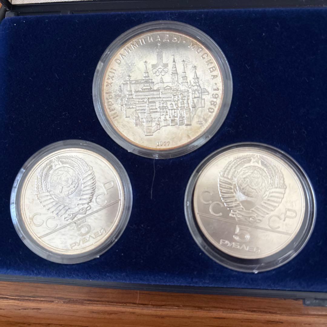 ★から★モスクワオリンピック 1980年 銀貨6枚セット