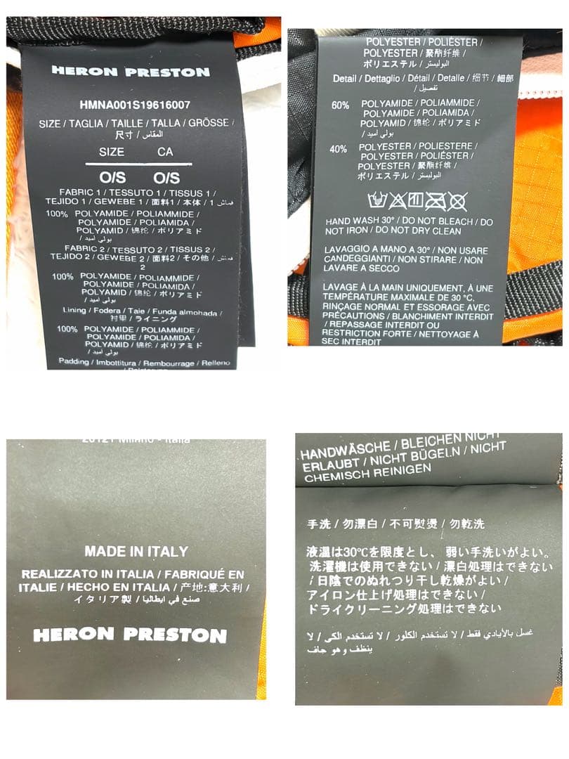 極美品✨ ヘロンプレストン ボディバッグ ショルダー Heron Preston