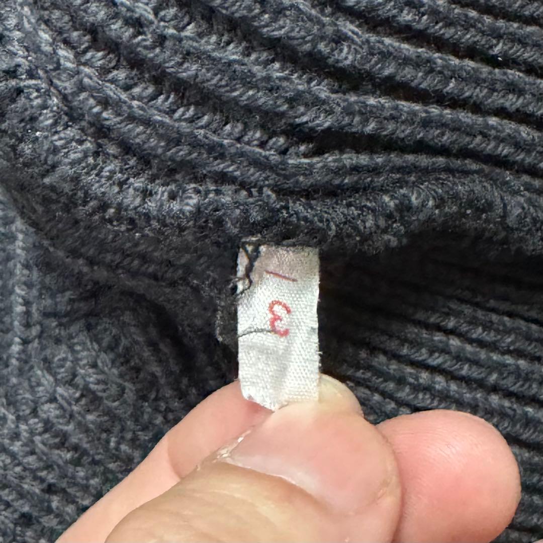 80s agnes b homme モックネック コットンニット フランス製