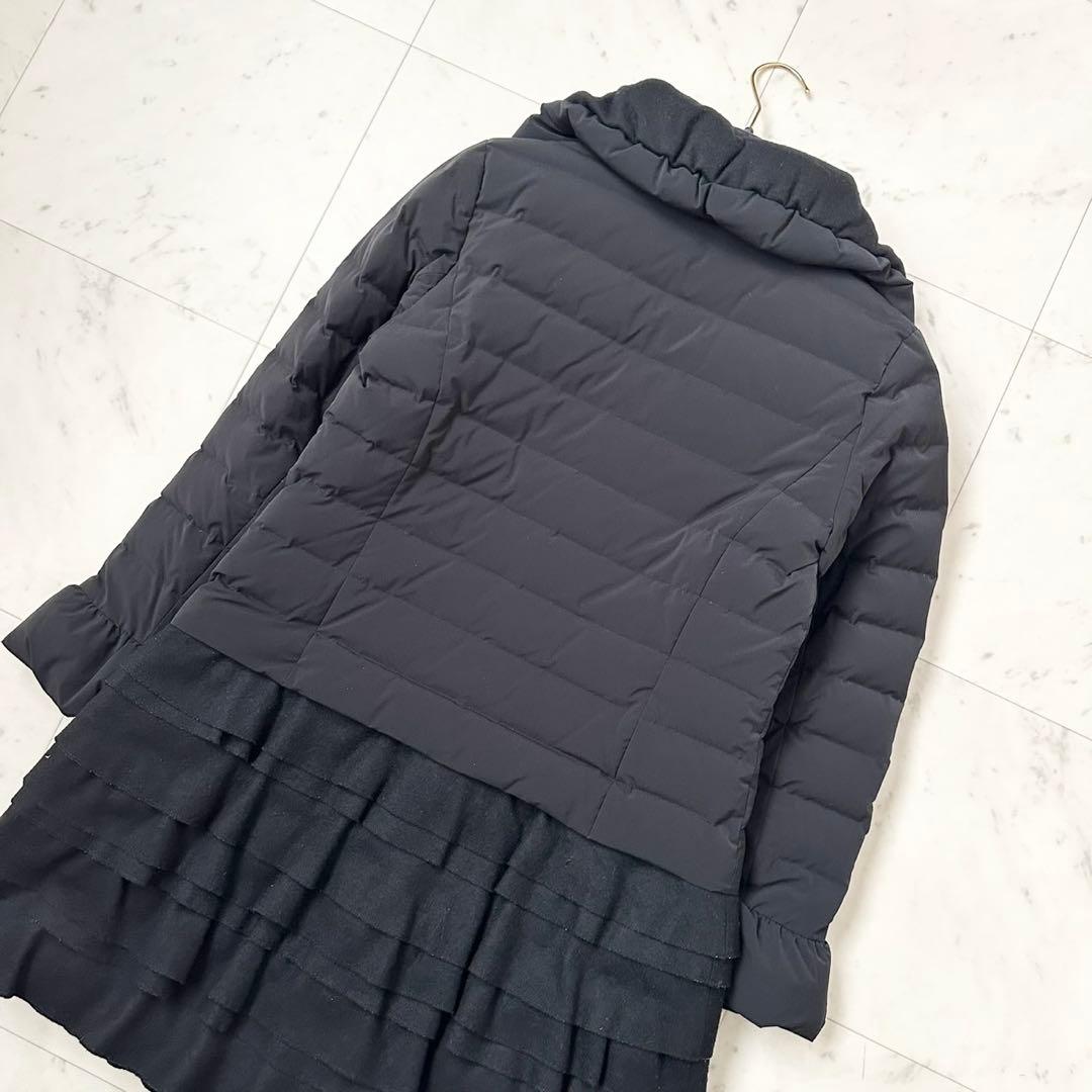 人気❤️TO BE CHIC ダウンコート　2way フリル　ブラック　L 40