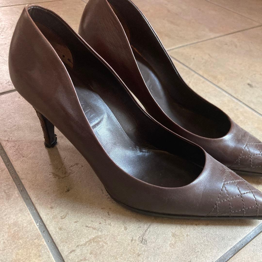 P*E様 CHANEL 6cmブラウンパンプス 37.5サイズ