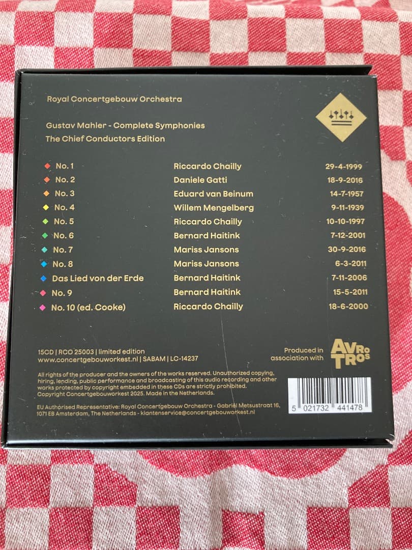 コンセルトヘボウ 歴代首席指揮者によるマーラー全集 限定生産品 美品