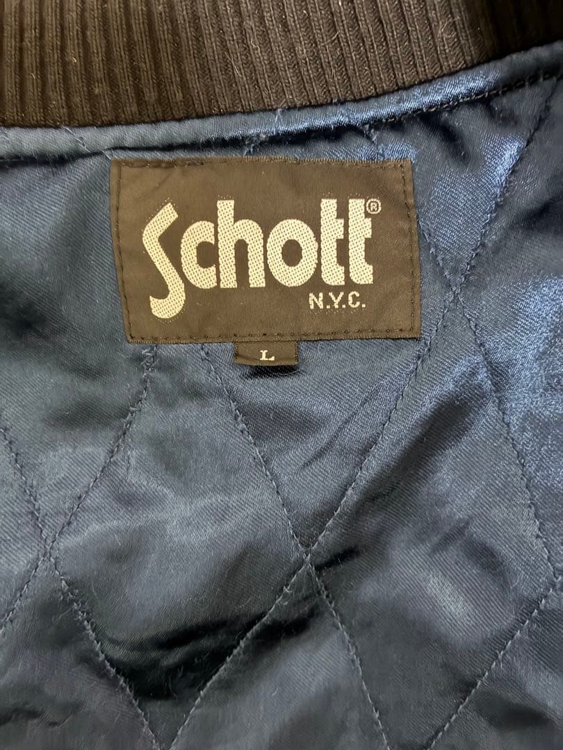 schott スカジャン　上野商会　ショット　タイガー　美品　スーベニア　黒L