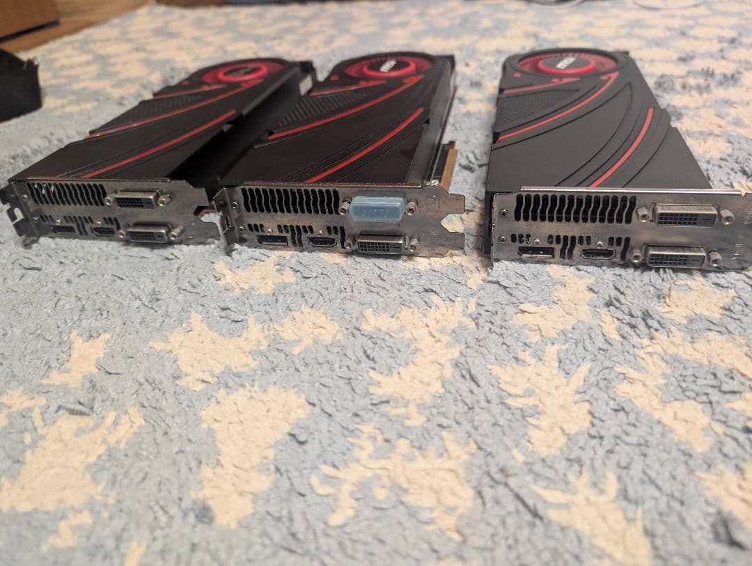 R9 290 290X グラフィックボード 3枚セットと水冷ブロックのおまけ付き