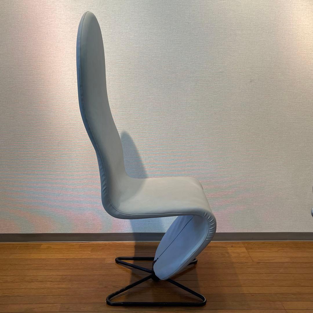 【ヴェルナー・パントン・システム1-2-3】ハイバックラウンジチェア　グレー