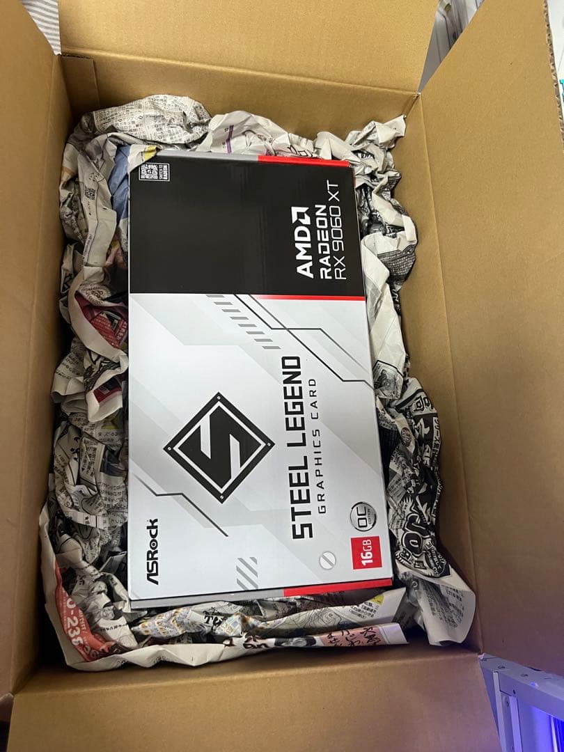 グラフィックボード・グラボ・ビデオカード Asrock Radeon RX9060XT Steel Legend 16gb