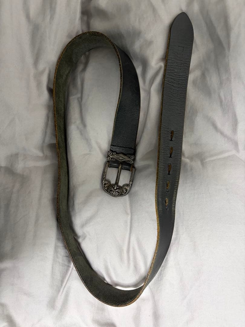 291295 革ベルト シルバー　銀　sv950刻印　バックル