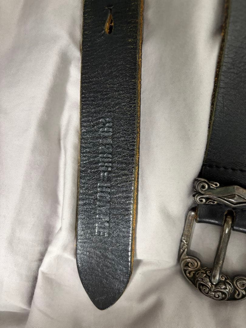 291295 革ベルト シルバー　銀　sv950刻印　バックル