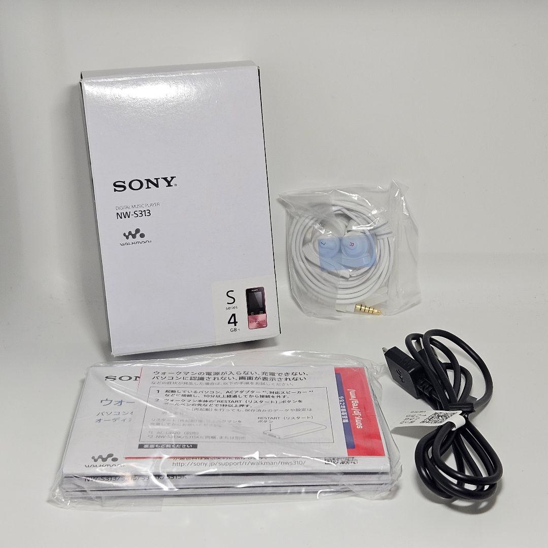 未使用に近い 極上美品 WALKMAN NW-S313 4GB ピンク 本体