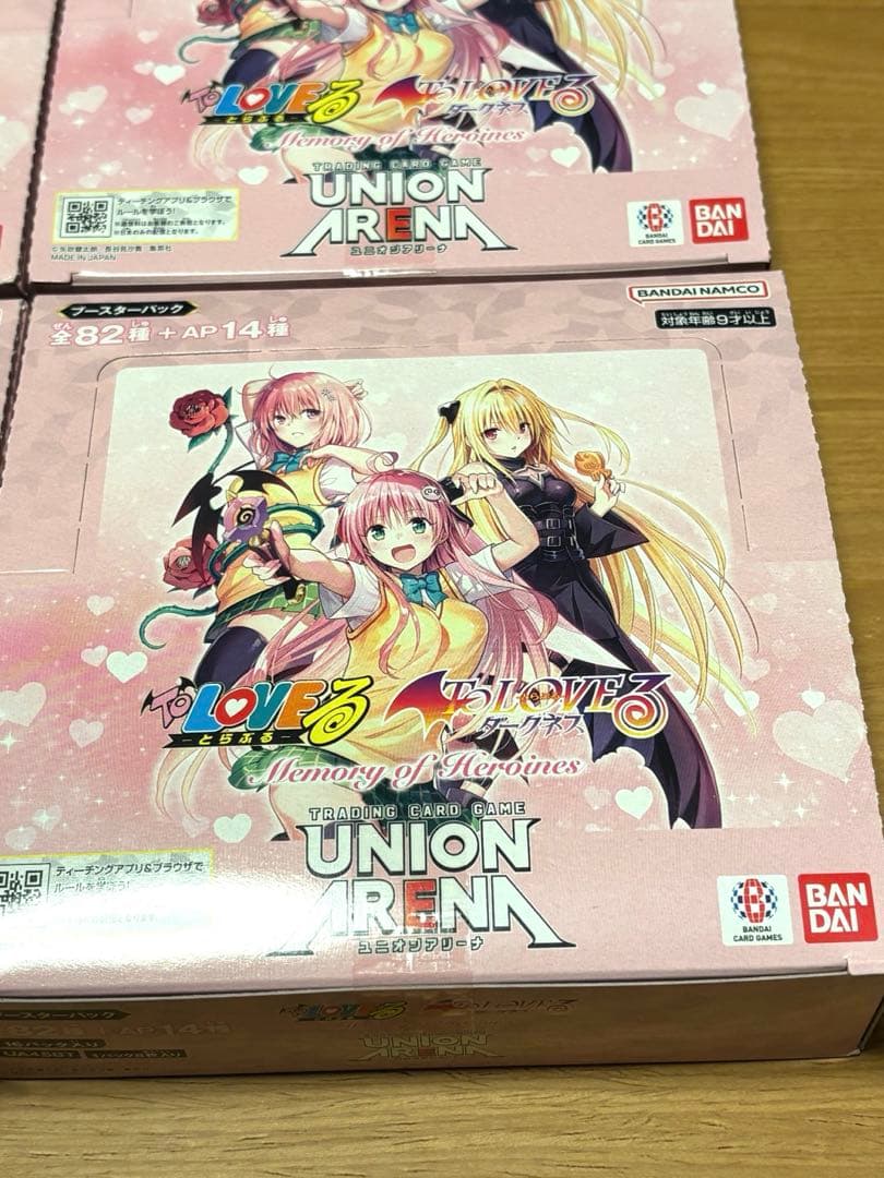 新品未開封 4BOX UNION ARENA ToLOVEる ダークネス