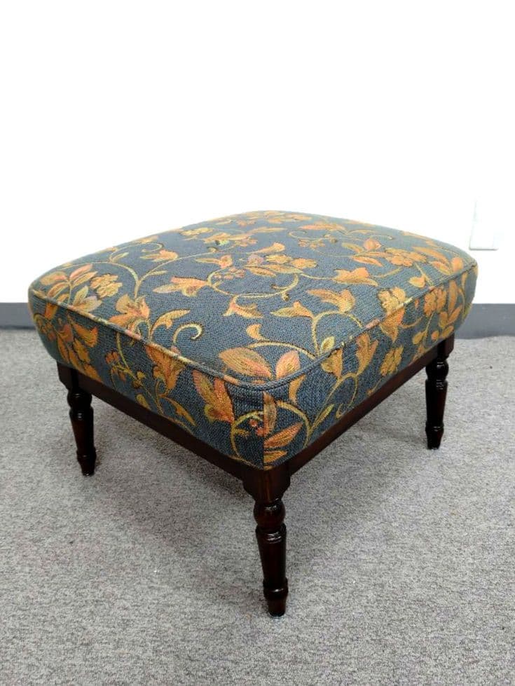 ヴィンテージ カリモク コロニアルシリーズ オットマン スツール