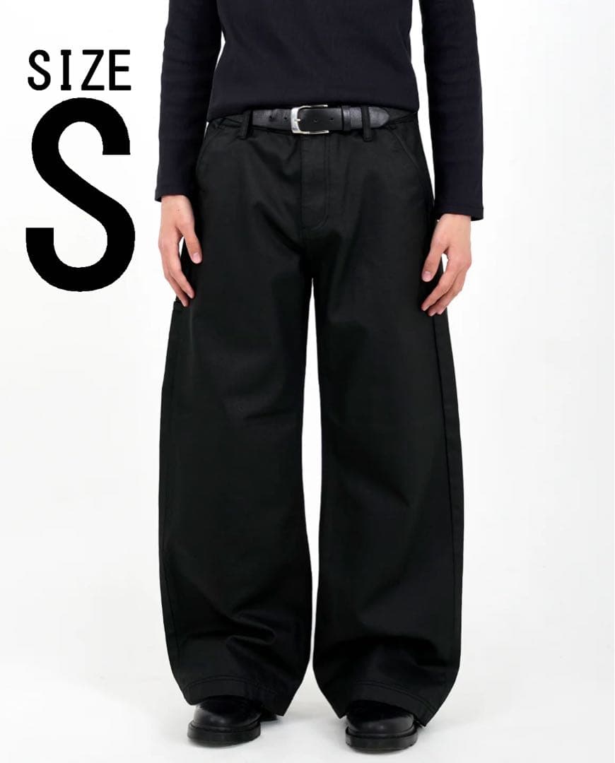 パンツ Asapmode Stacked Oil Coating Wide-Leg