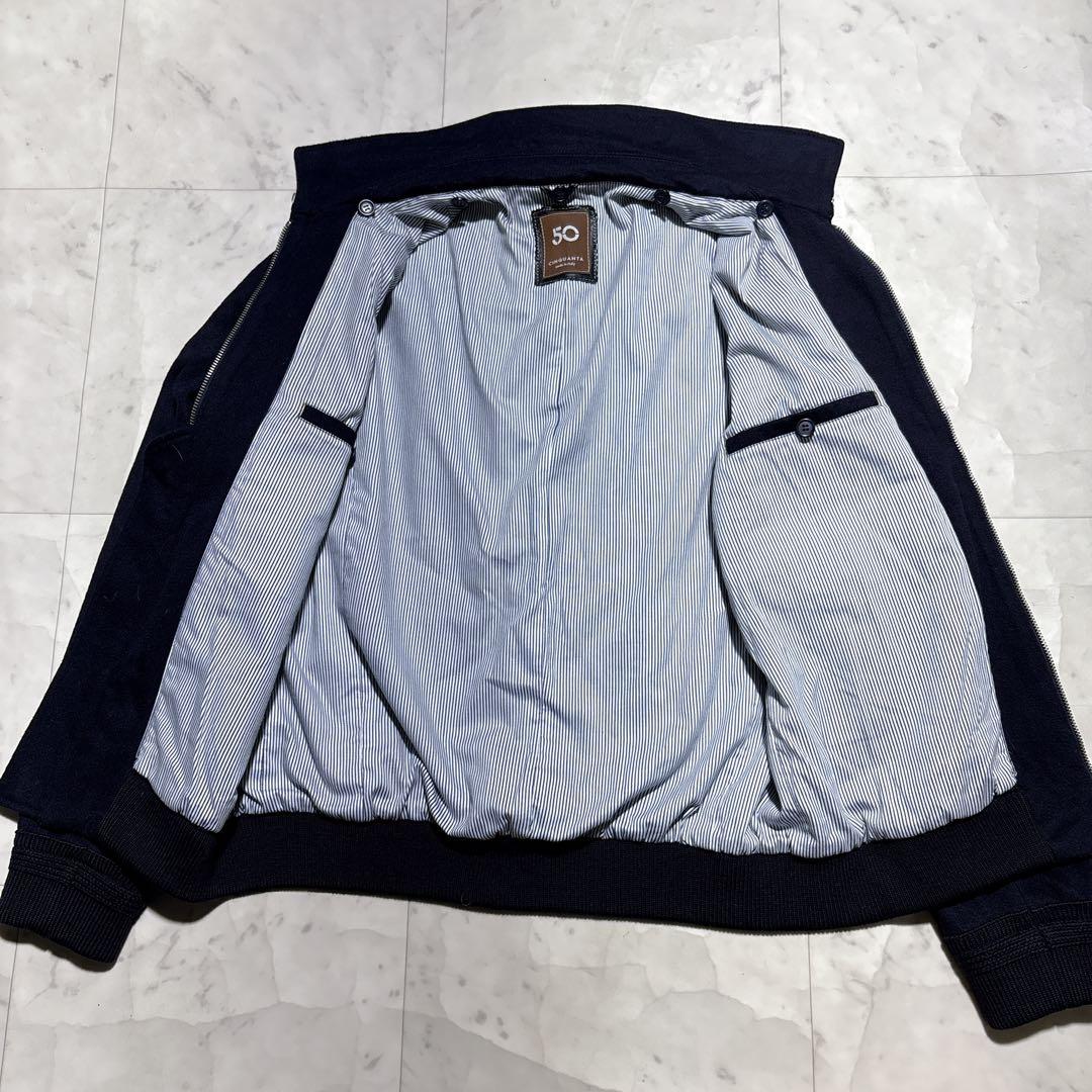 【最高級】CINQUANTA チンクアンタ ブルゾン ネイビー 50サイズ
