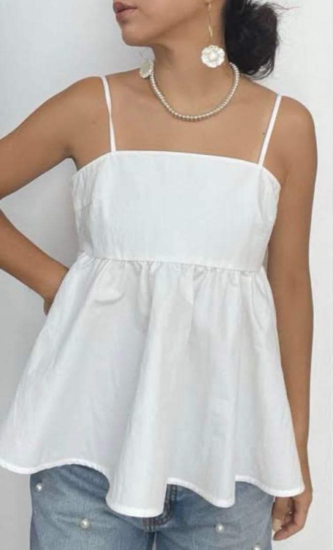 searoomlynn Fabric フレアギャザーキャミソール