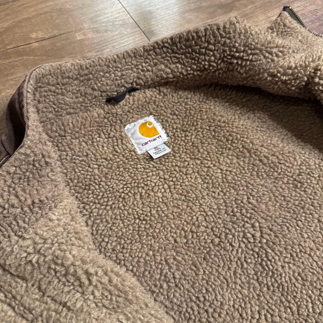 古着　フェード カーハート ダックベスト ブラック