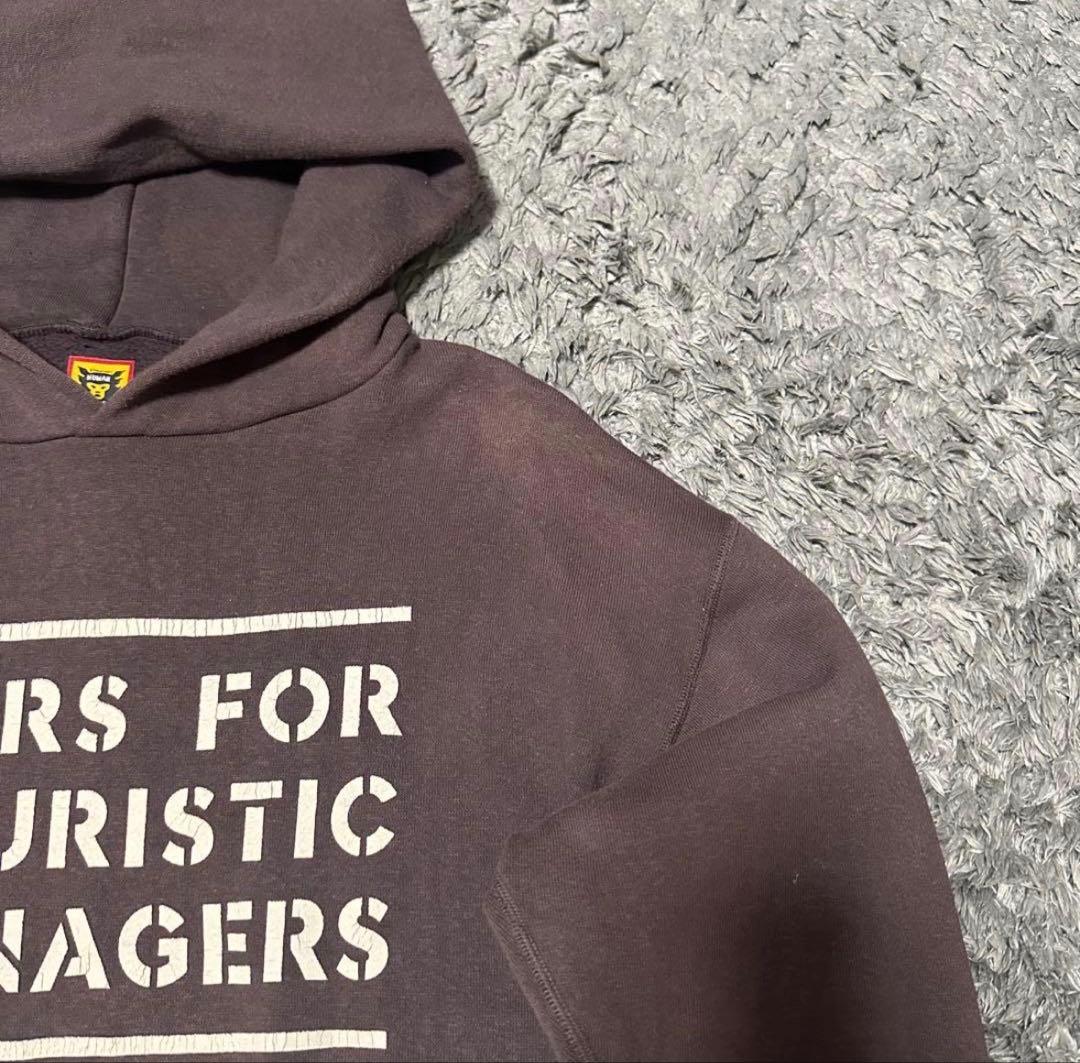 HUMAN MADE フード付きパーカー ダークブラウン