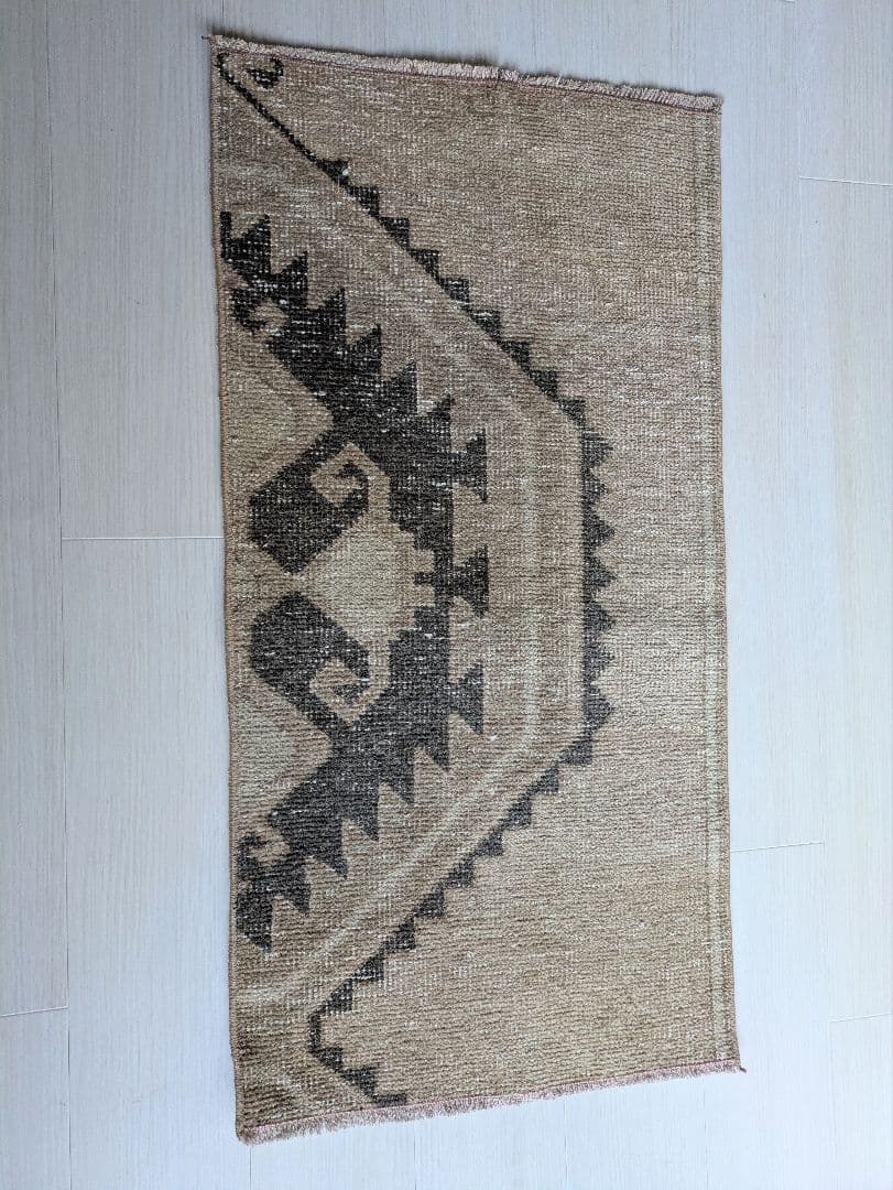 50×100 ベージュトルコヴィンテージラグ　ミニサイズ