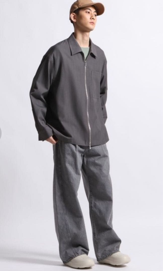 STERNBERG サイドスリットZIPシャツ