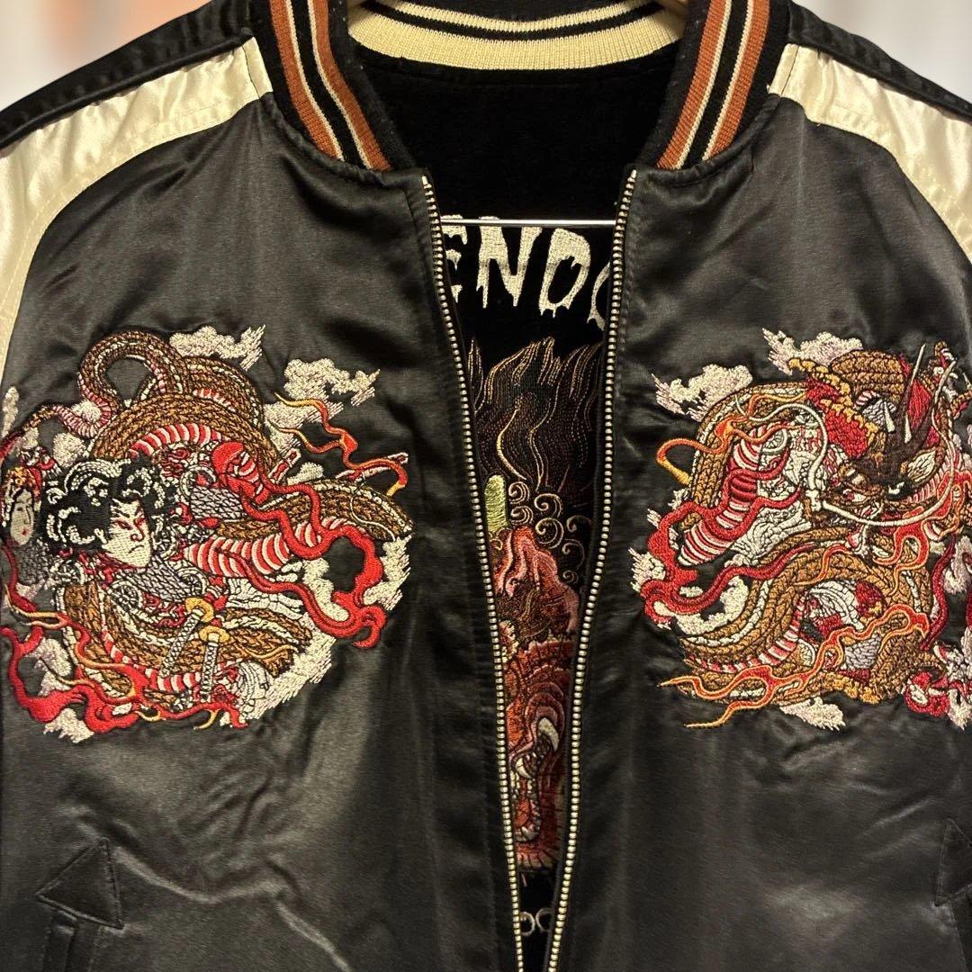 爆裂爛漫娘 酒呑童子 龍王太郎柄 リバーシブルスカジャン サイズ：38