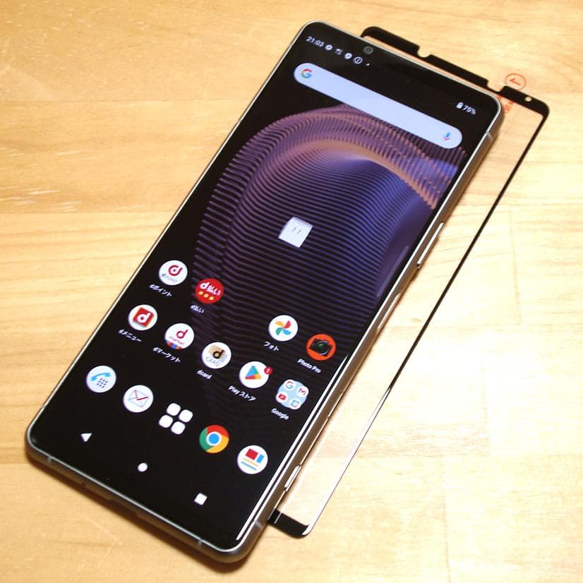 傷少XPERIA 5 III SO-53B(S)液晶保護ガラス付き SIMフリー