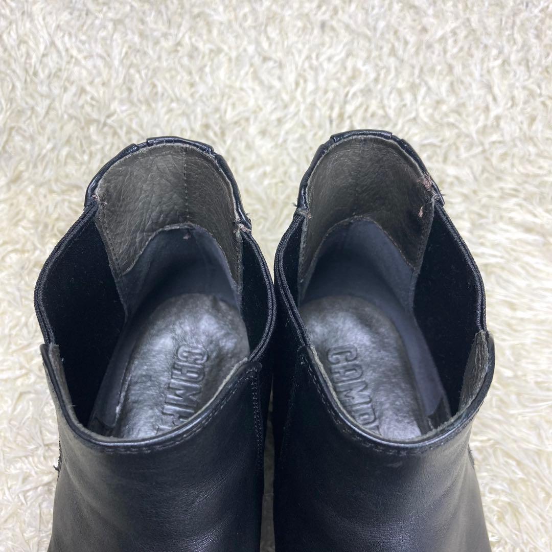 『極美品』カンペール IMAN イマン サイドゴアブーツ　ブラック　レザー　25