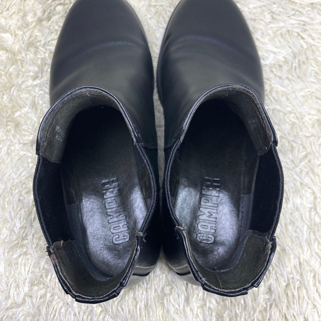 『極美品』カンペール IMAN イマン サイドゴアブーツ　ブラック　レザー　25