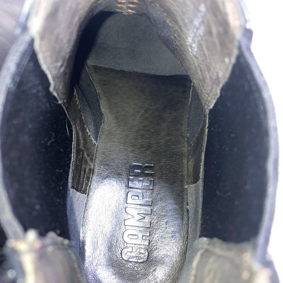 『極美品』カンペール IMAN イマン サイドゴアブーツ　ブラック　レザー　25