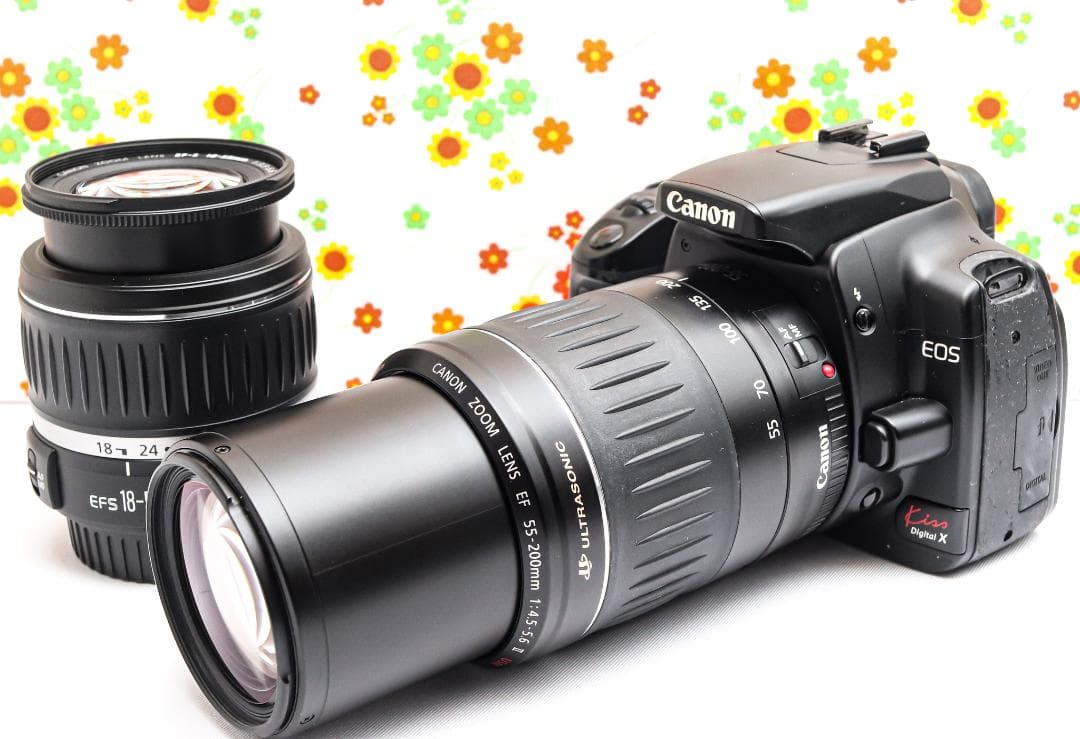 Canon kiss x ☆スマホに転送☆ダブルレンズ！☆初心者おススメ