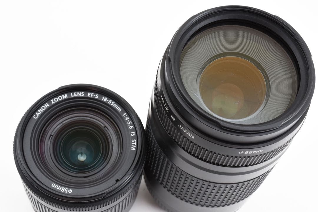 デジタル一眼レフカメラ canon kiss x10標準&望遠ダブルレンズセット