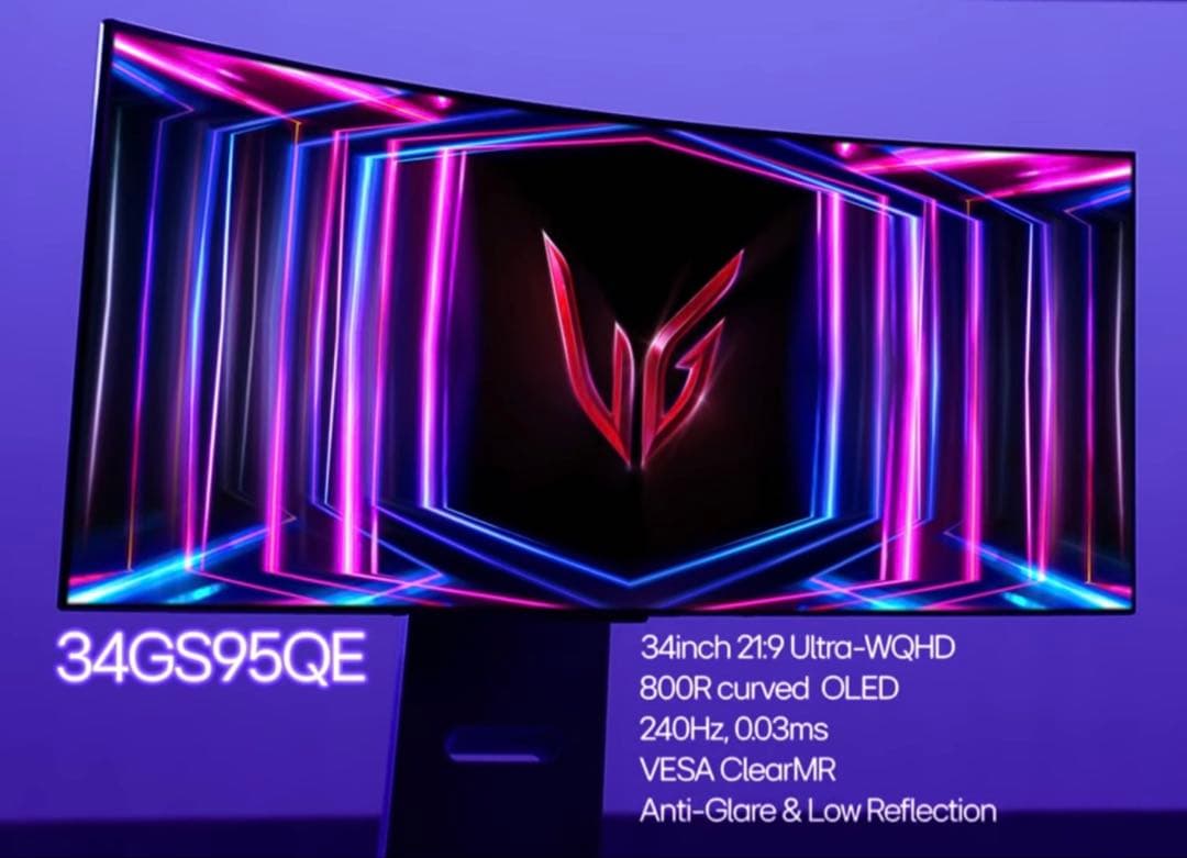 K　LG UltraGear 34GS95QE-B 有機EL 34インチ