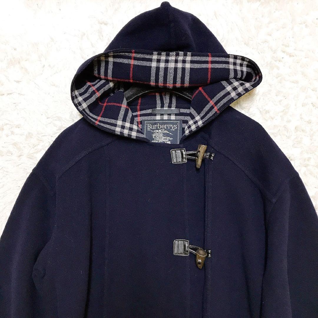 美品꧁バーバリーズ꧂フード付き リバーコート ダッフルコート カシミヤ M