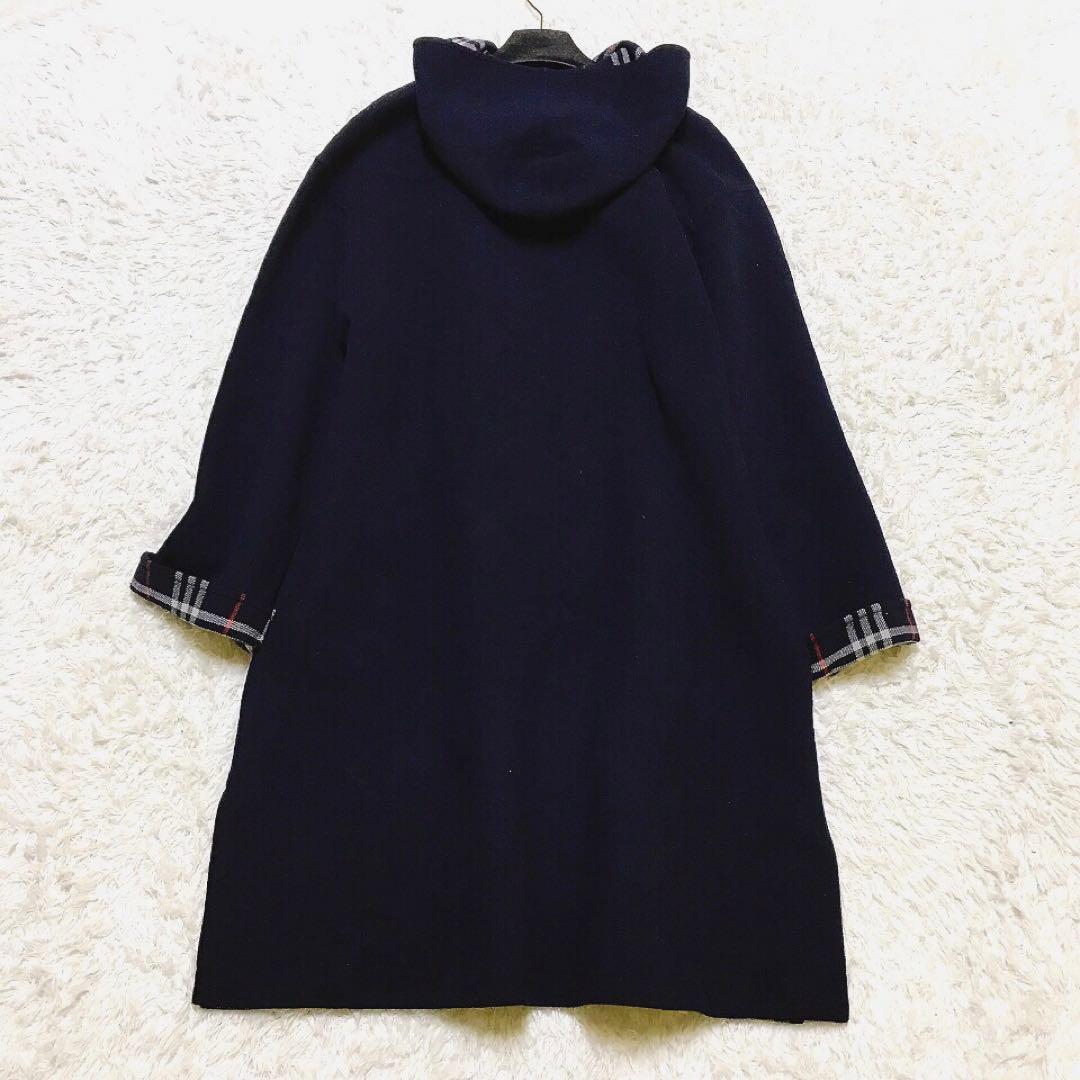 美品꧁バーバリーズ꧂フード付き リバーコート ダッフルコート カシミヤ M