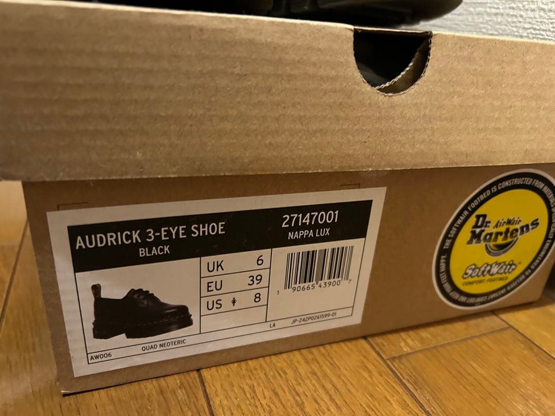 【美品】Dr. Martens AUDRICK 3 EYE SHOE