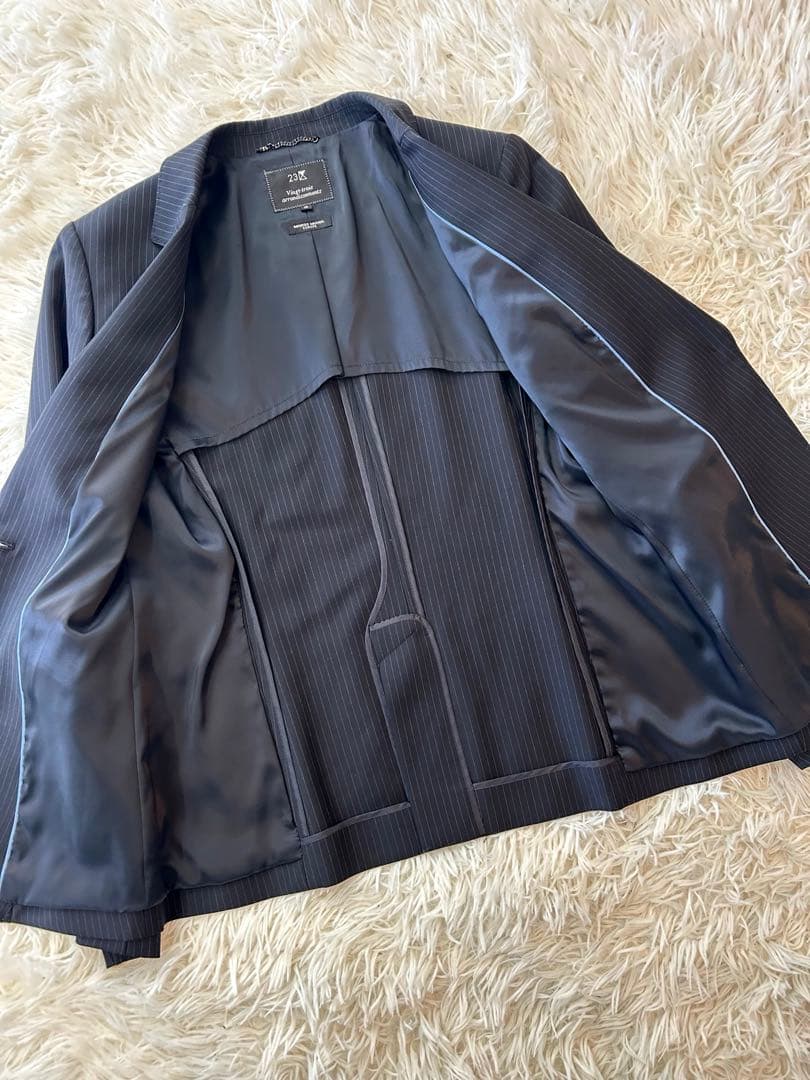 極美品！23区ストライプ パンツスーツ クリーニング済 ヨーロッパインポート生地