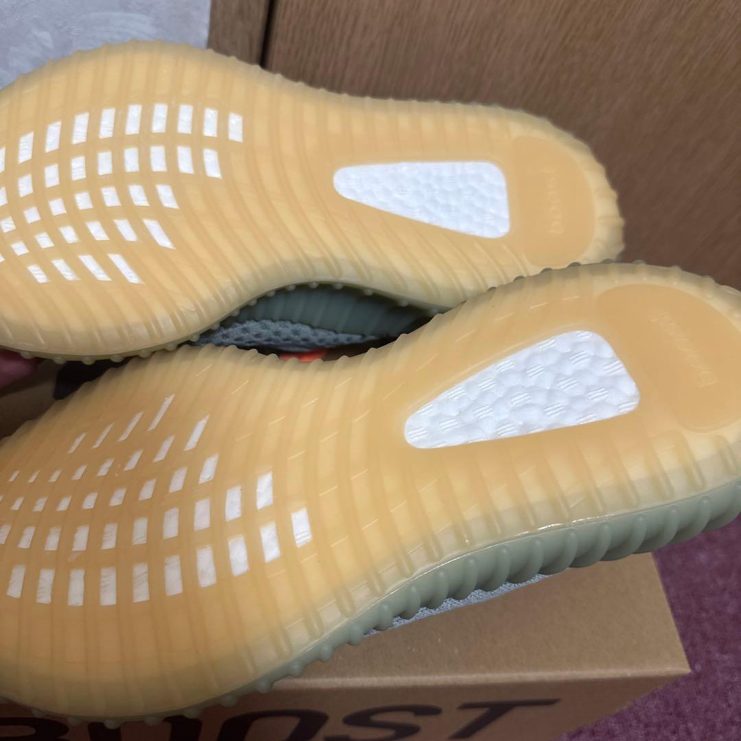 adidas YEEZY BOOST 350 V2 グレー/オレンジ 7 US