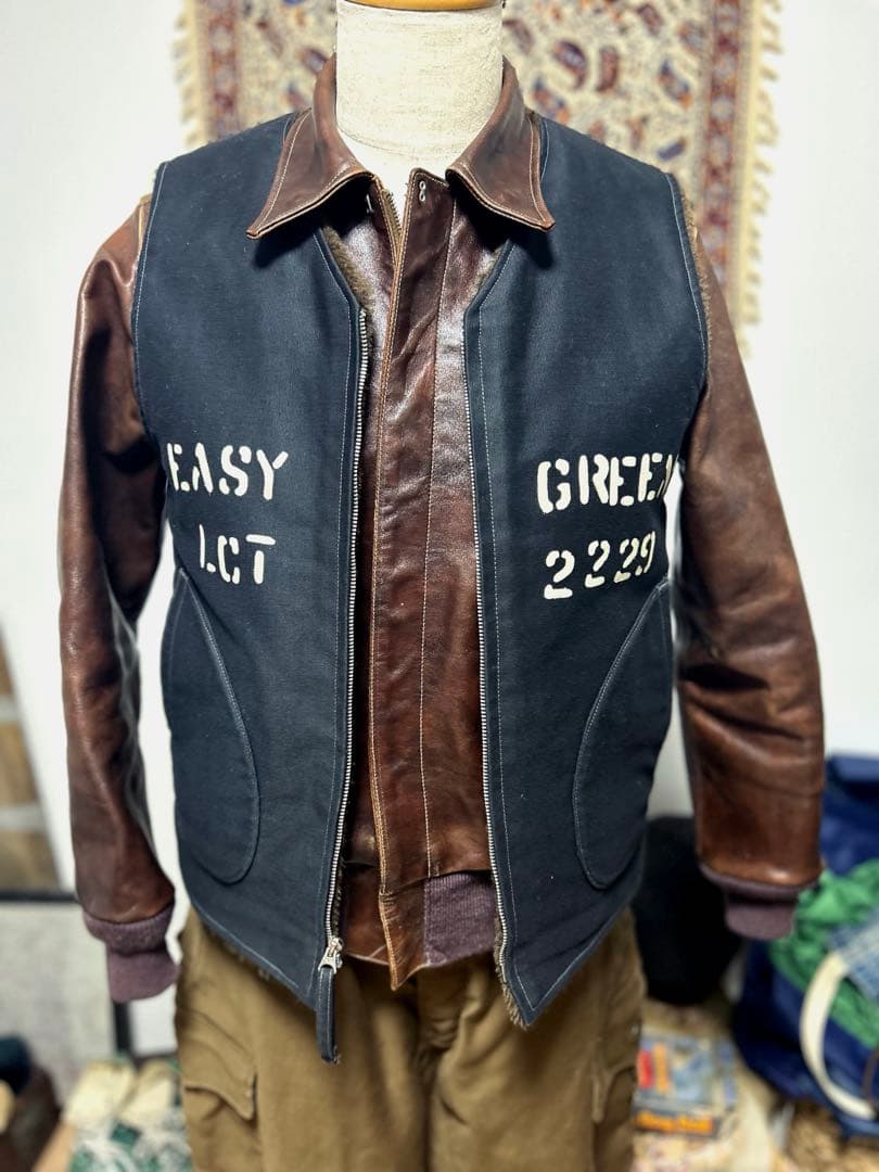 激レア品　リアルマッコイズ　アルパカ　デッキベスト　ステンシルカスタム