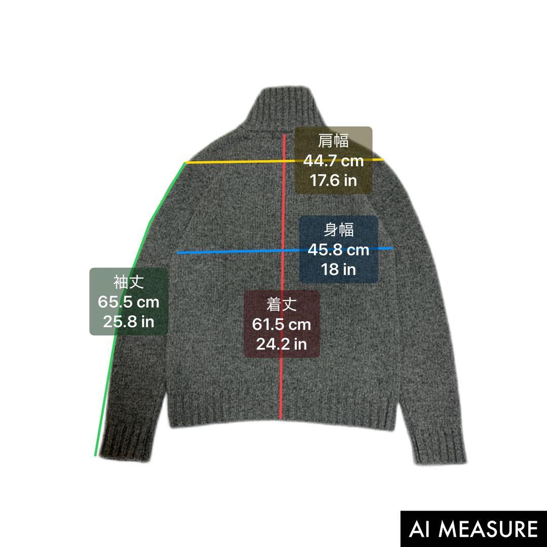 KAIKO カイコー SHRINK ZIP CARDIGAN ニット フルジップ