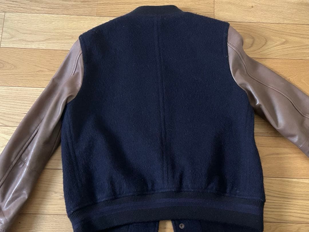 【美品】トゥモローランド MACPHEE 本革 スタジャン ネイビーとブラウン