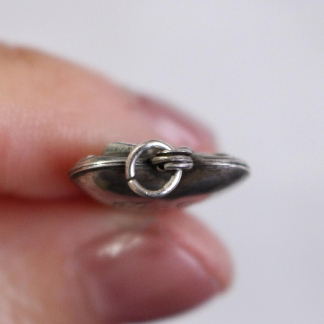 40s　スウィートハートジュエリー　シルバー　ギフトに　ILOVEU 勿忘草